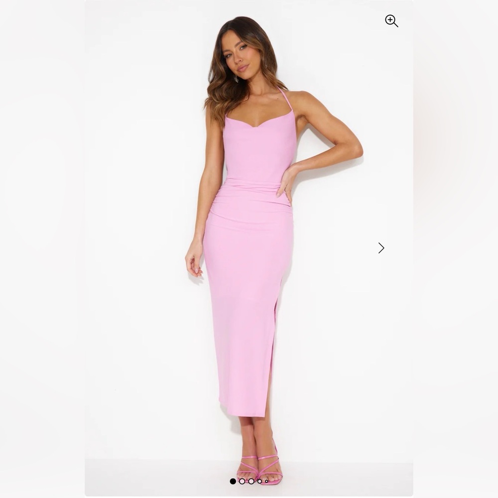 Hello Molly Pink Maxi Slip Dress